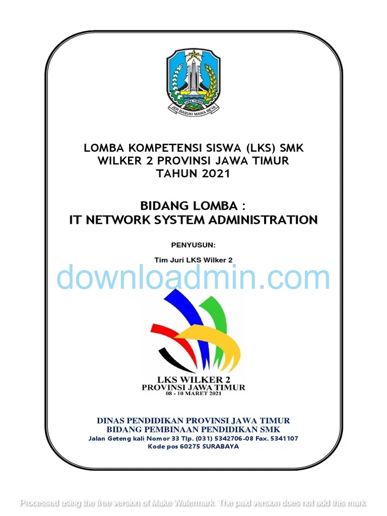 Download Kisi-Kisi LKS IT Network System Administration 2021